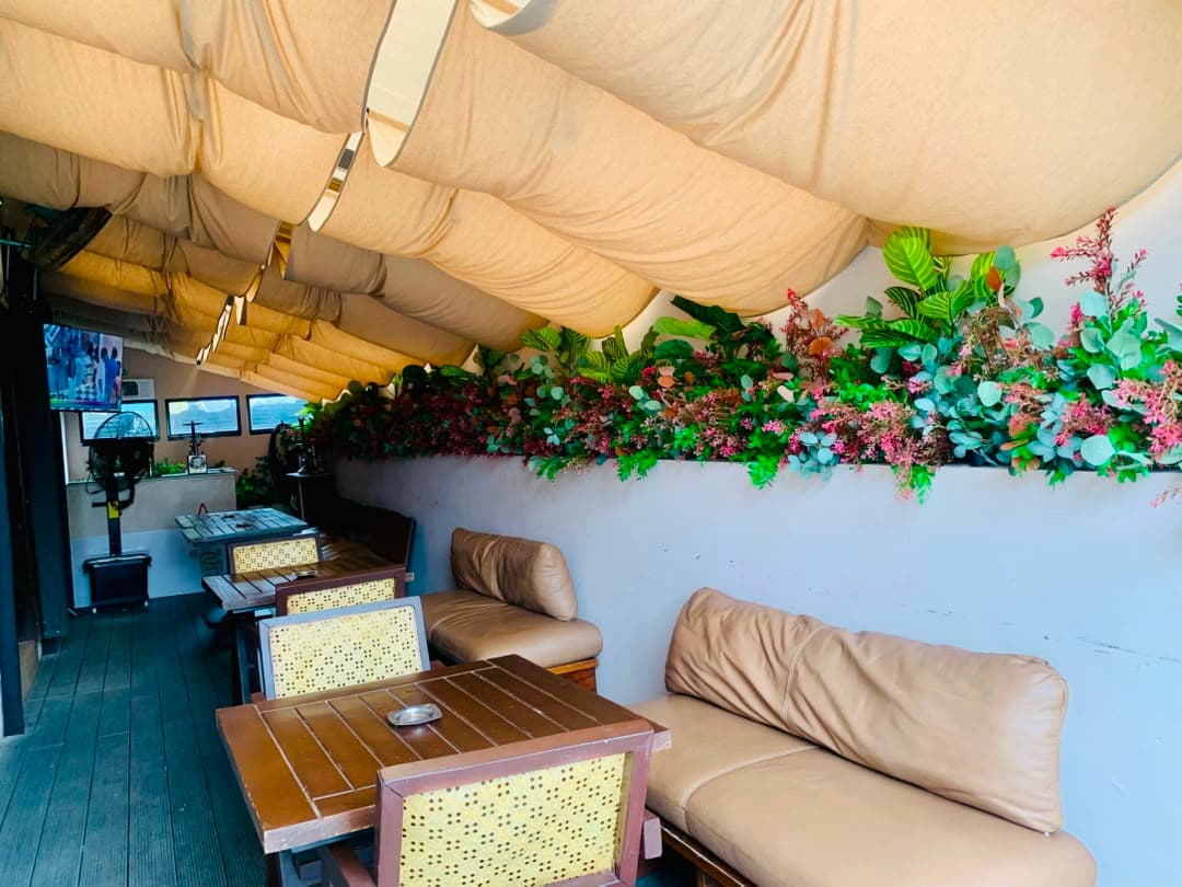 The terrace