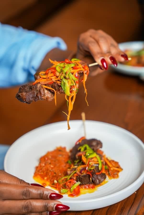 Dinner being served at Sage
